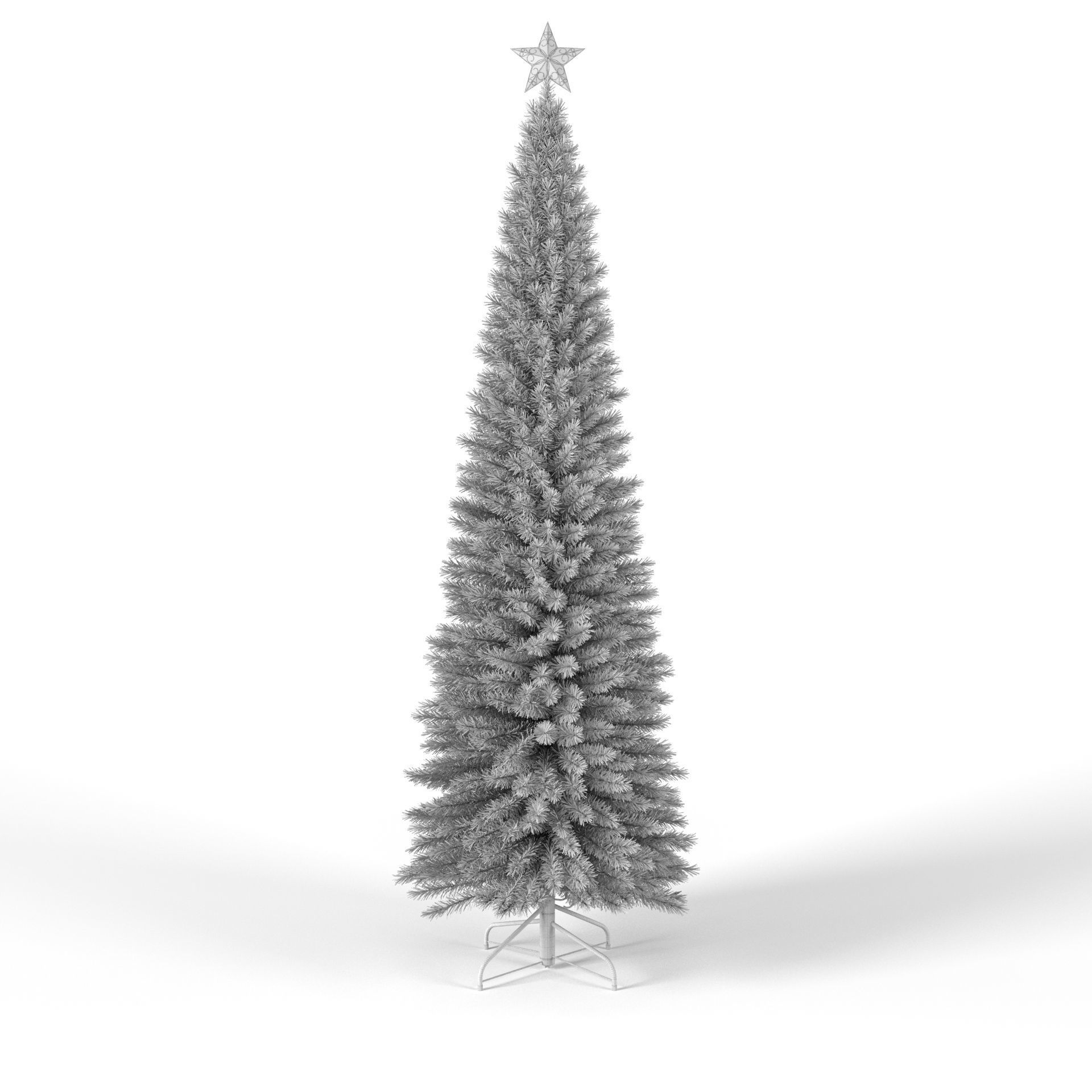 Christmas Tree 6 feet with Lights 3D model_7