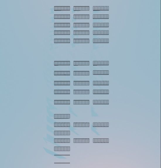 Untextured LowPoly Staircase pack Low-poly 3D model_5