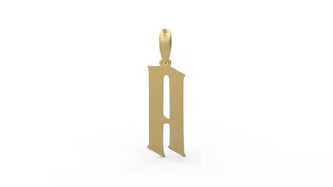 Initial Letters Pendant Averoos A 3D print model