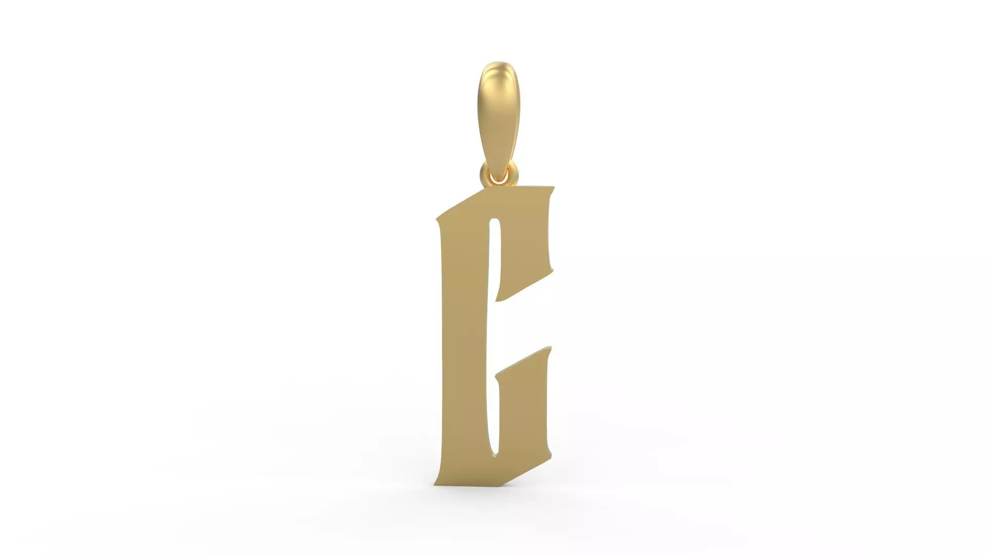 Initial Letters Pendant Averoos C 3D print model_0