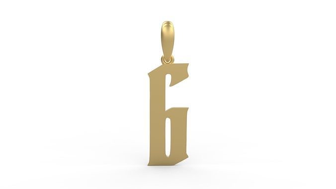 Initial Letters Pendant Averoos G 3D print model