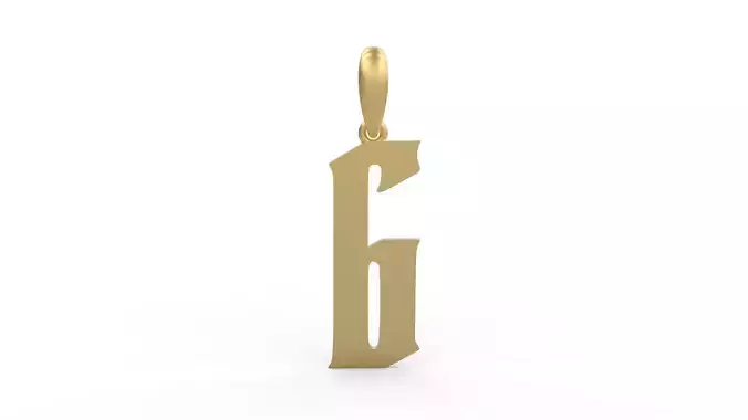 Initial Letters Pendant Averoos G 3D print model