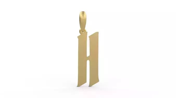 Initial Letters Pendant Averoos H 3D print model