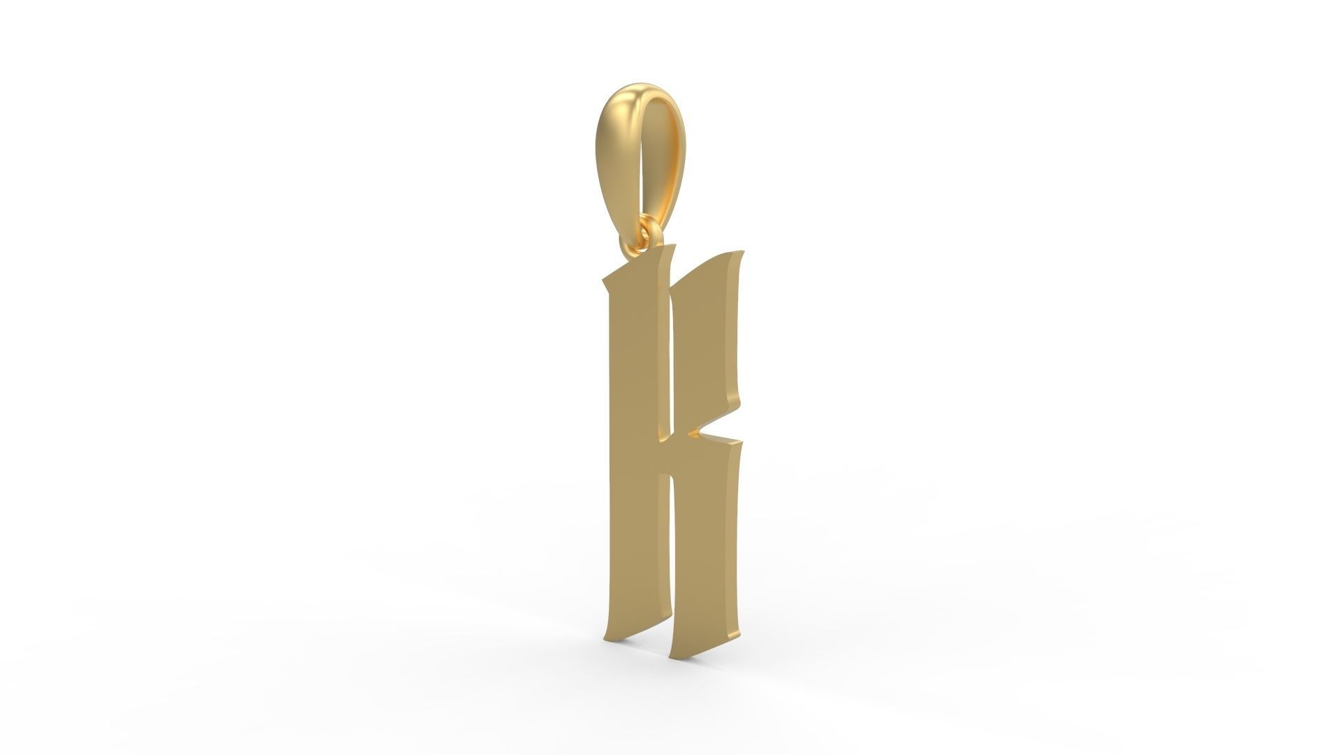 Initial Letters Pendant Averoos K 3D print model_1