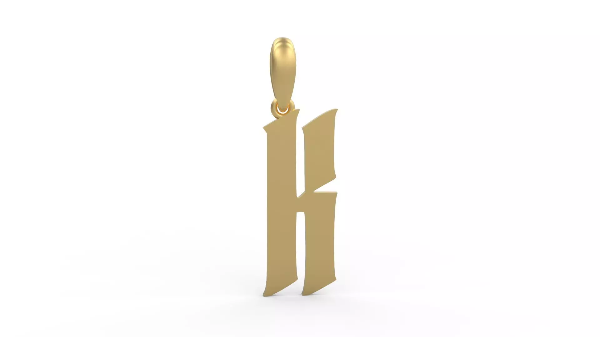 Initial Letters Pendant Averoos K 3D print model_0
