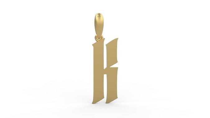 Initial Letters Pendant Averoos K 3D print model