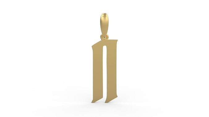 Initial Letters Pendant Averoos N 3D print model