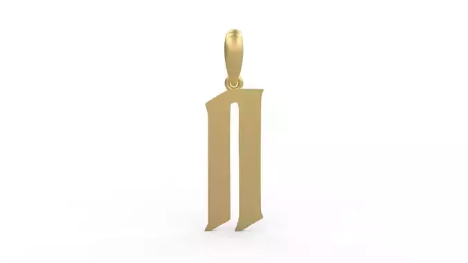 Initial Letters Pendant Averoos N 3D print model