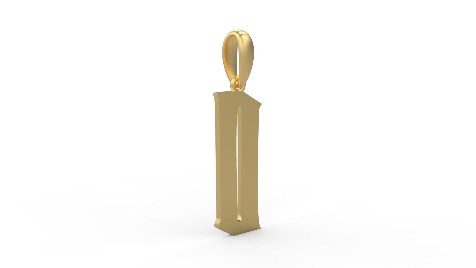 Initial Letters Pendant Averoos O 3D print model_3