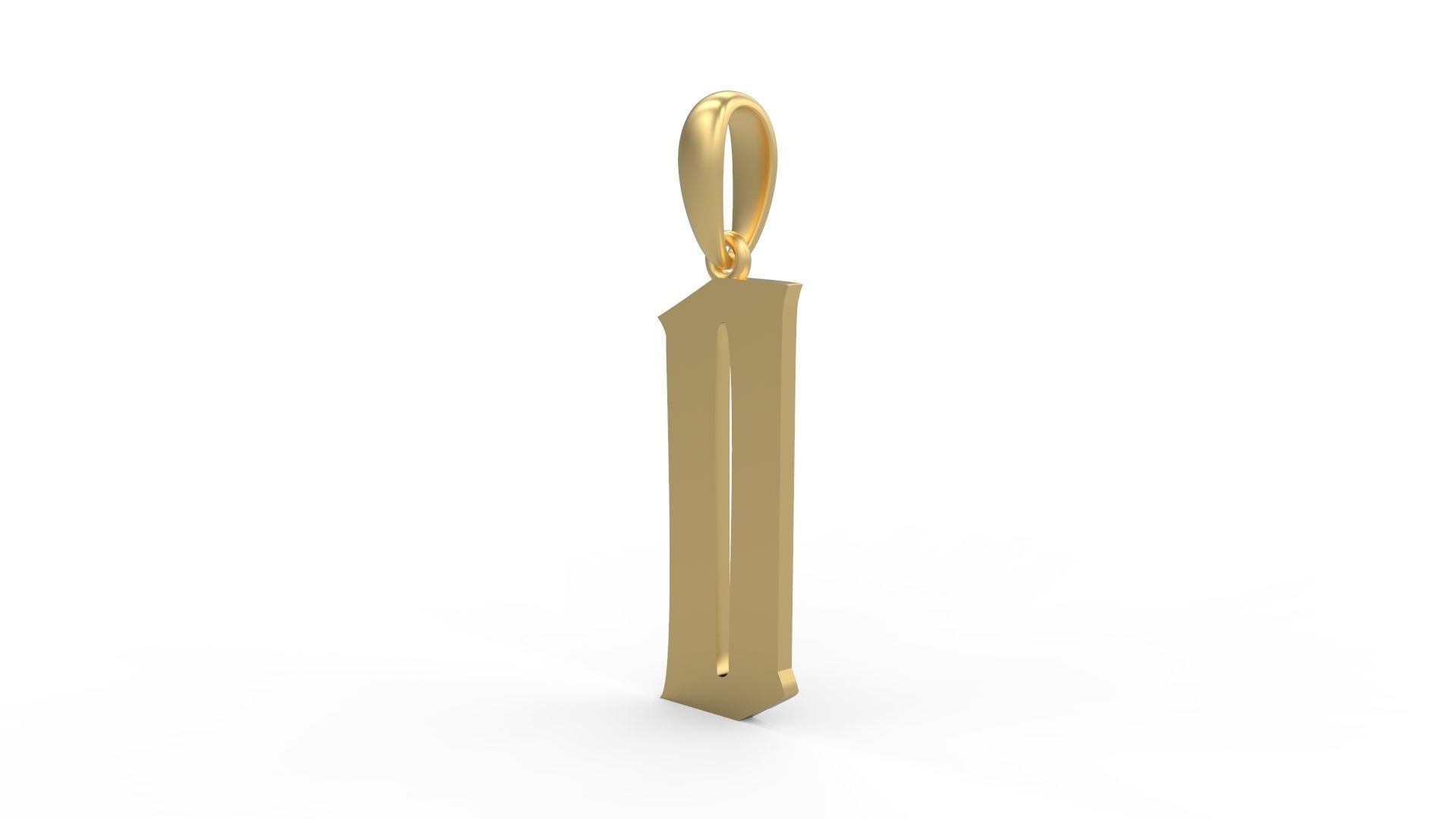 Initial Letters Pendant Averoos O 3D print model_1