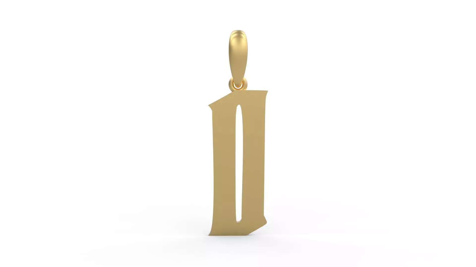 Initial Letters Pendant Averoos O 3D print model_0