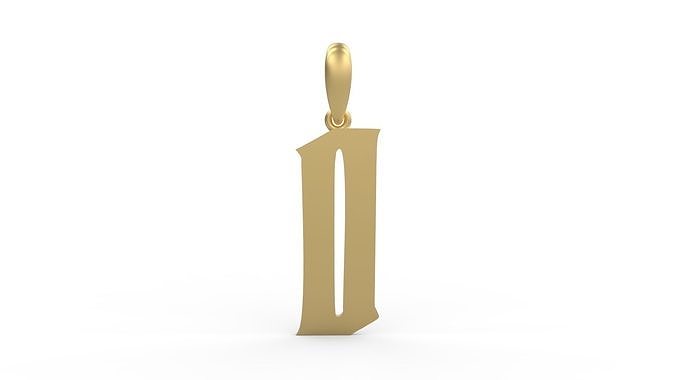 Initial Letters Pendant Averoos O 3D print model