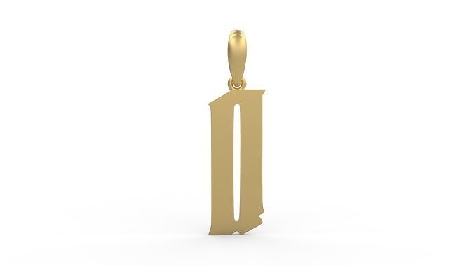Initial Letters Pendant Averoos Q 3D print model