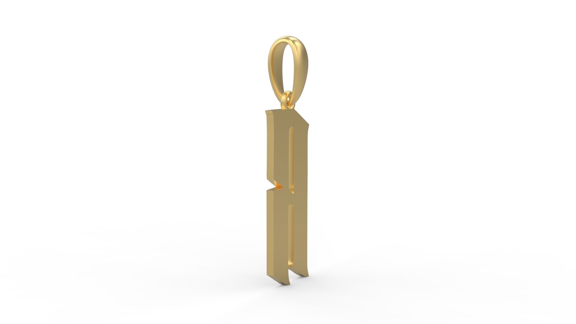 Initial Letters Pendant Averoos R 3D print model_3