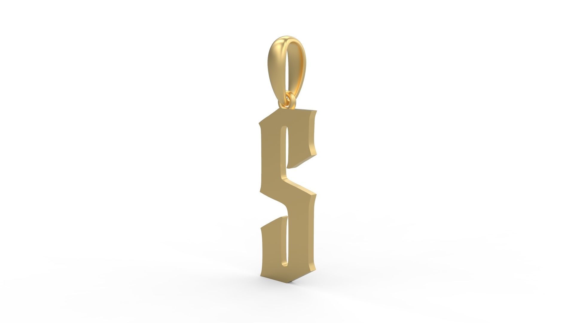 Initial Letters Pendant Averoos S 3D print model_1