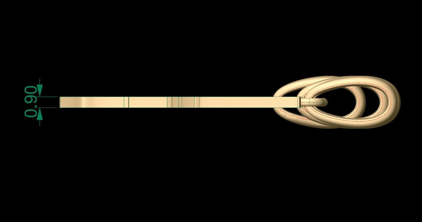 Initial Letters Pendant Averoos S 3D print model_4