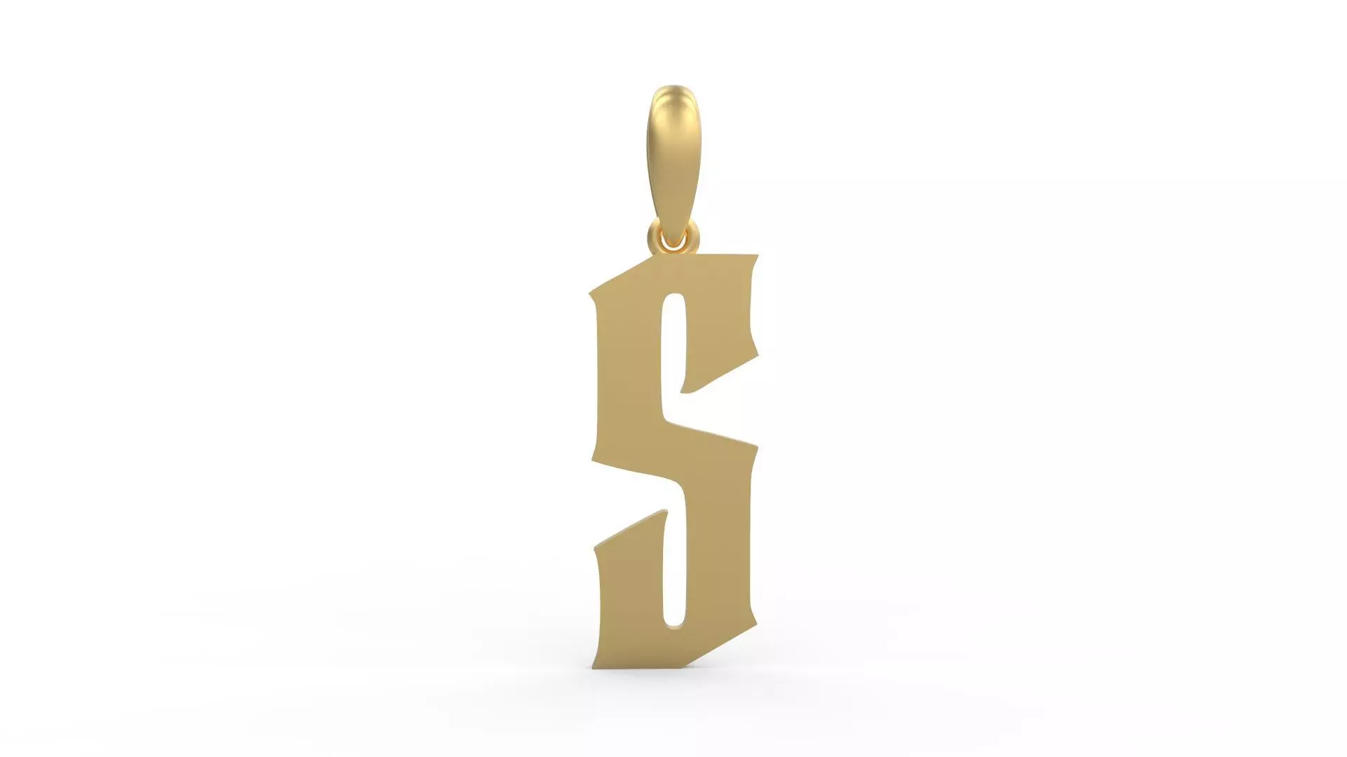 Initial Letters Pendant Averoos S 3D print model_0