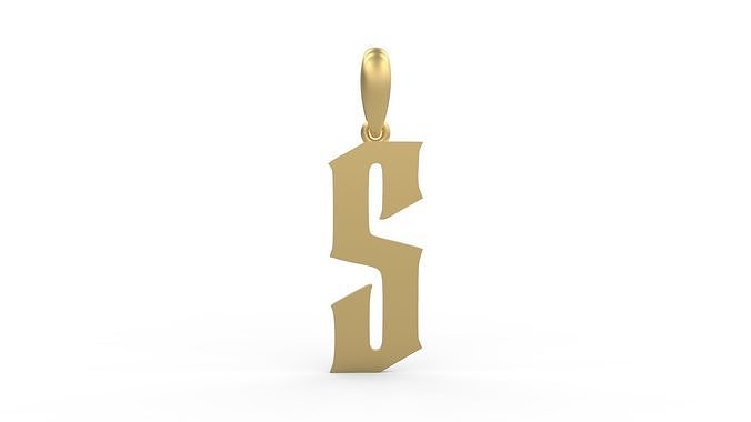 Initial Letters Pendant Averoos S 3D print model