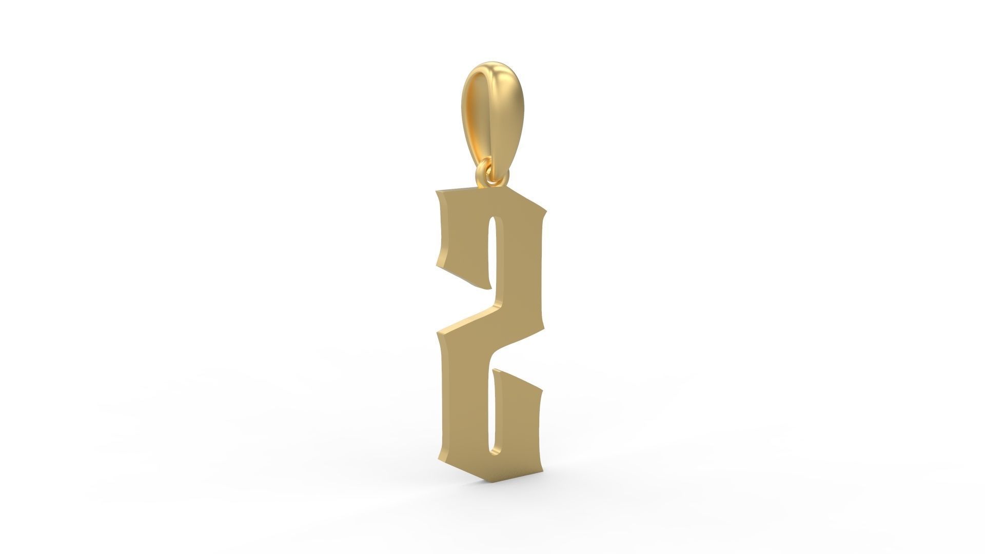 Initial Letters Pendant Averoos S 3D print model_3