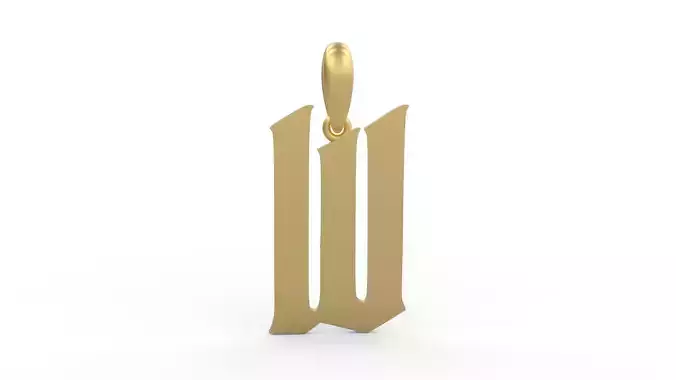 Initial Letters Pendant Averoos W