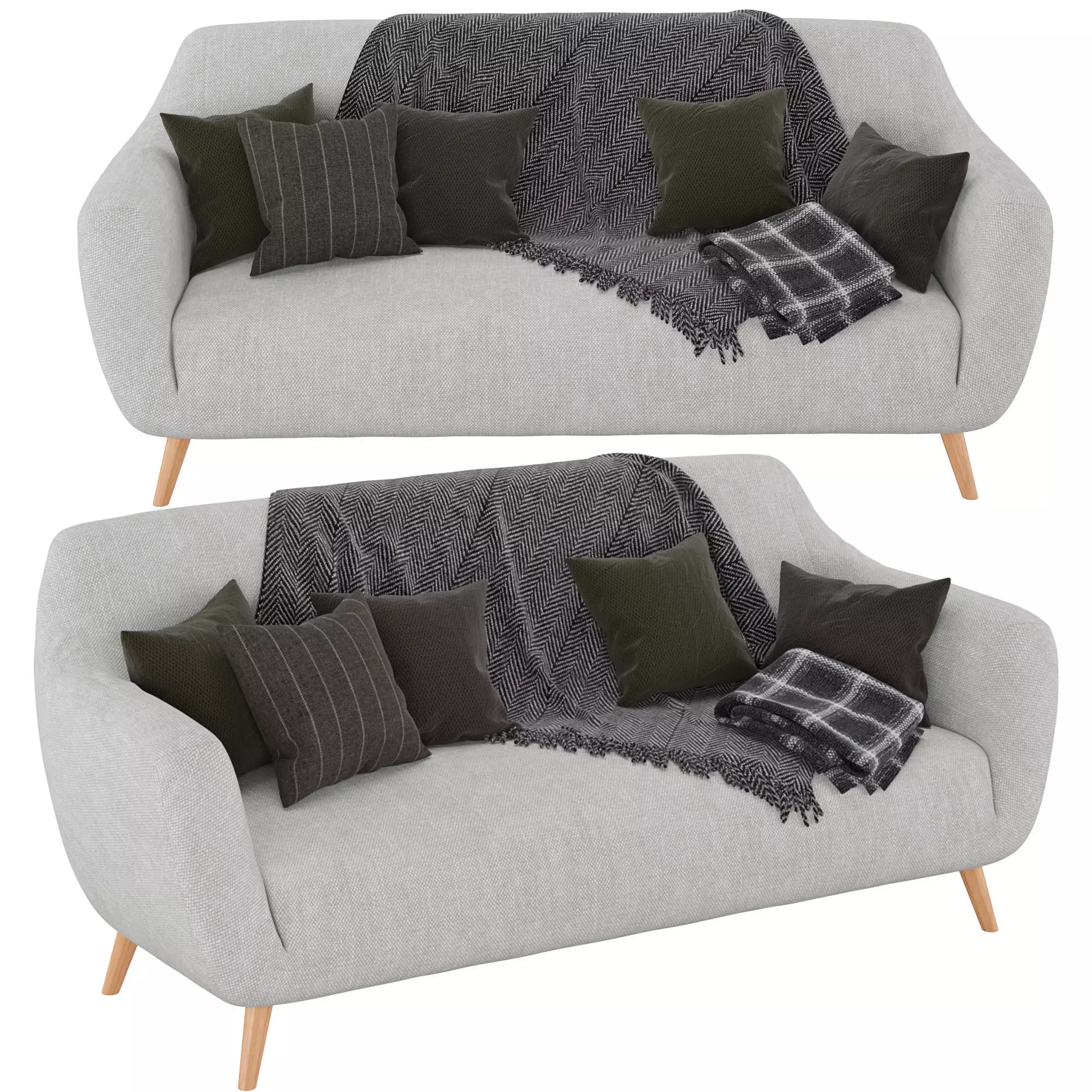Opal sofa 3D model