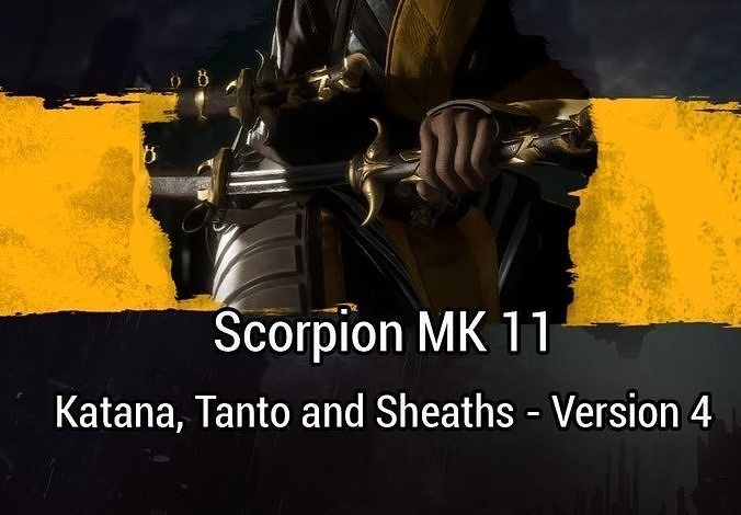 Katana Scorpion Mk 11 - Version 4 - 3D print model