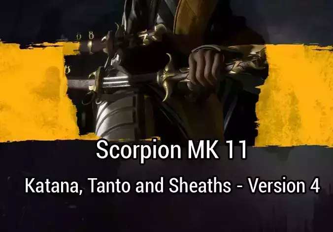 Katana Scorpion Mk 11 - Version 4 - 3D print model