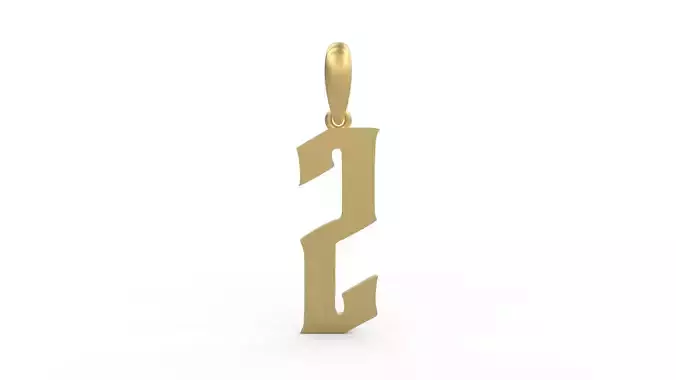 Initial Letters Pendant Averoos Z