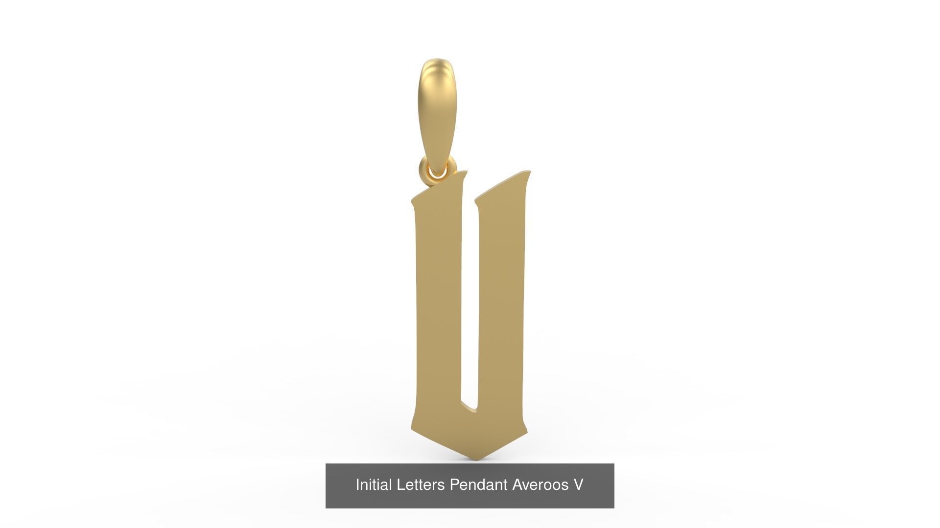 Initial Letters Pendant Alphabets Averoos 3D Model Collection_24