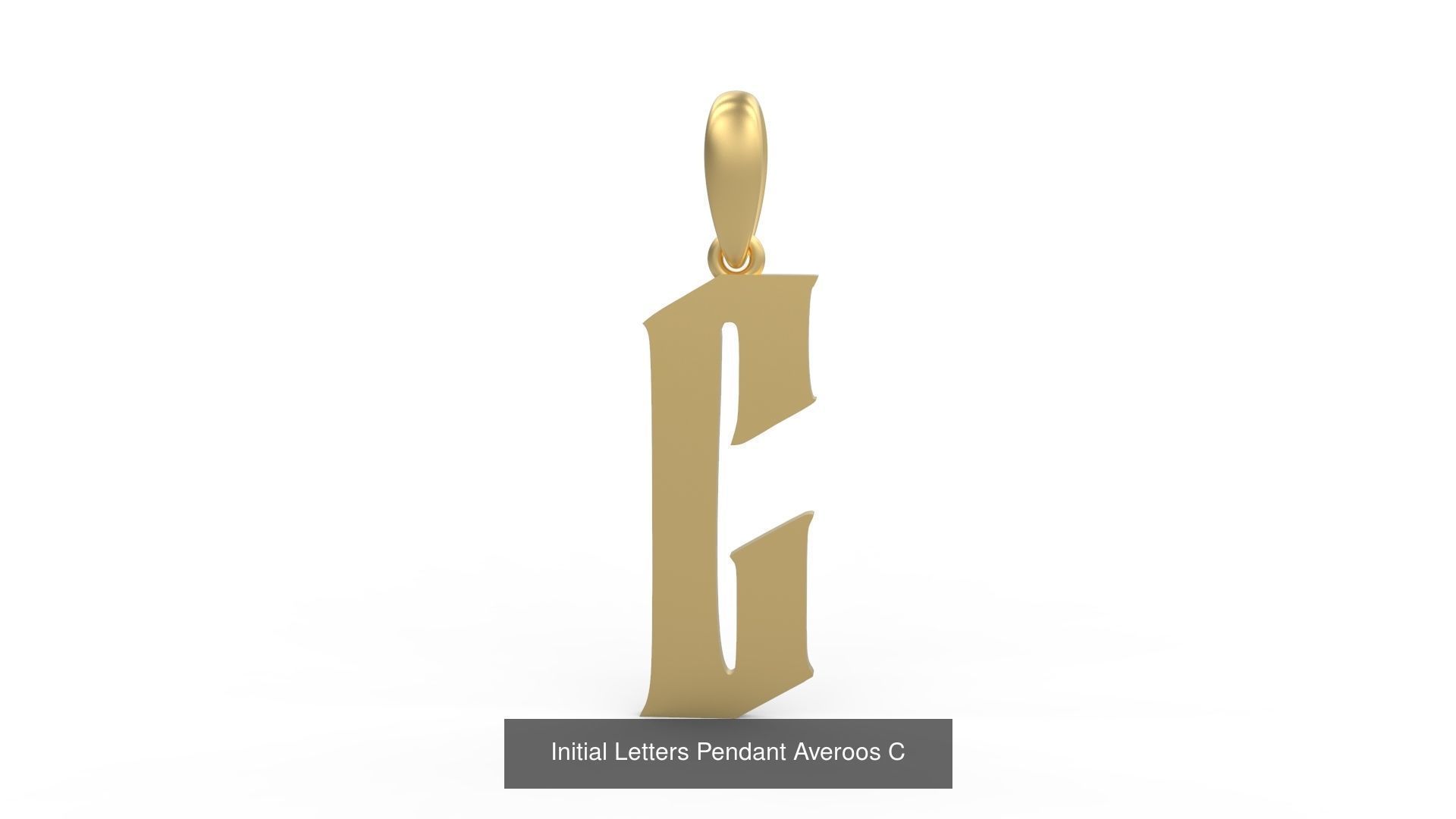 Initial Letters Pendant Alphabets Averoos 3D Model Collection_5