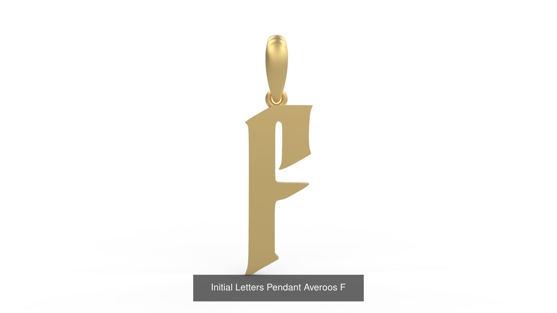 Initial Letters Pendant Alphabets Averoos 3D Model Collection_8