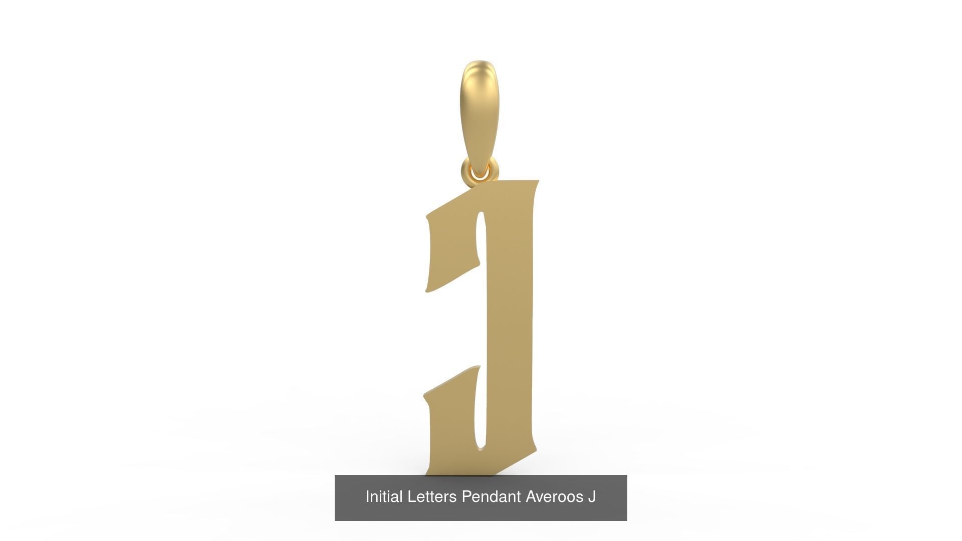 Initial Letters Pendant Alphabets Averoos 3D Model Collection_12