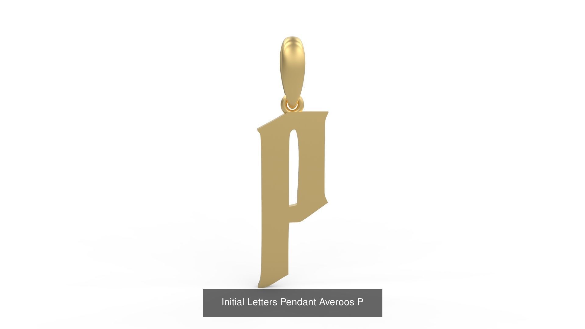 Initial Letters Pendant Alphabets Averoos 3D Model Collection_18