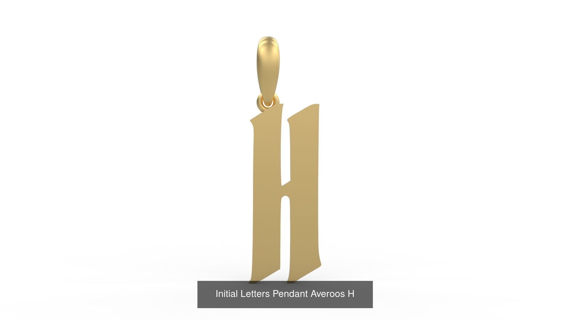 Initial Letters Pendant Alphabets Averoos 3D Model Collection_10