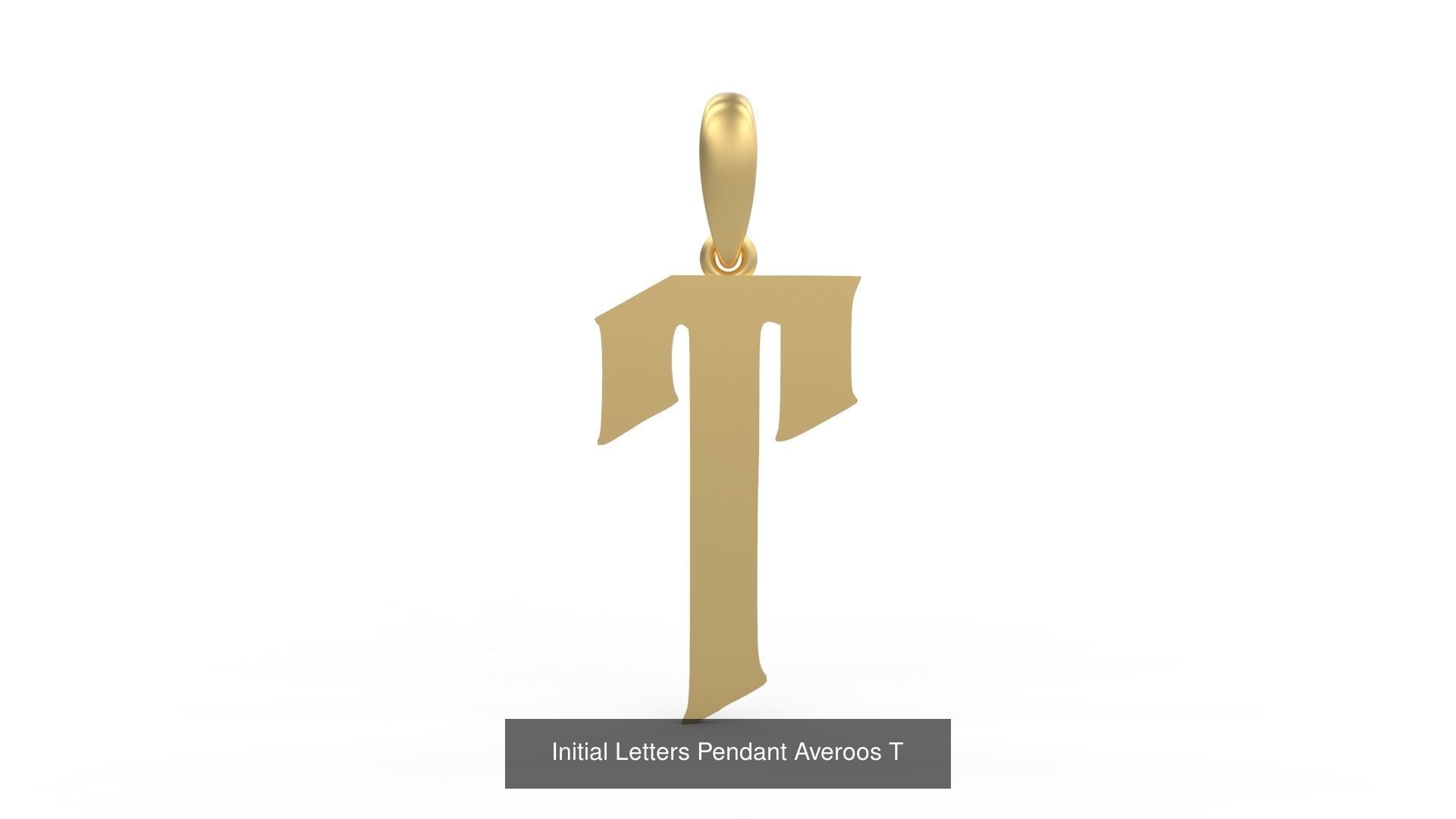 Initial Letters Pendant Alphabets Averoos 3D Model Collection_22