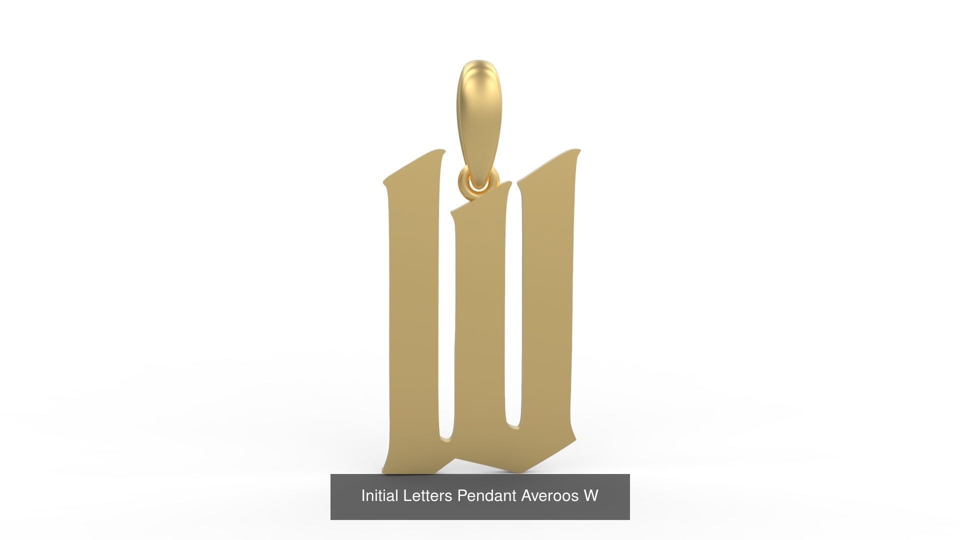 Initial Letters Pendant Alphabets Averoos 3D Model Collection_25