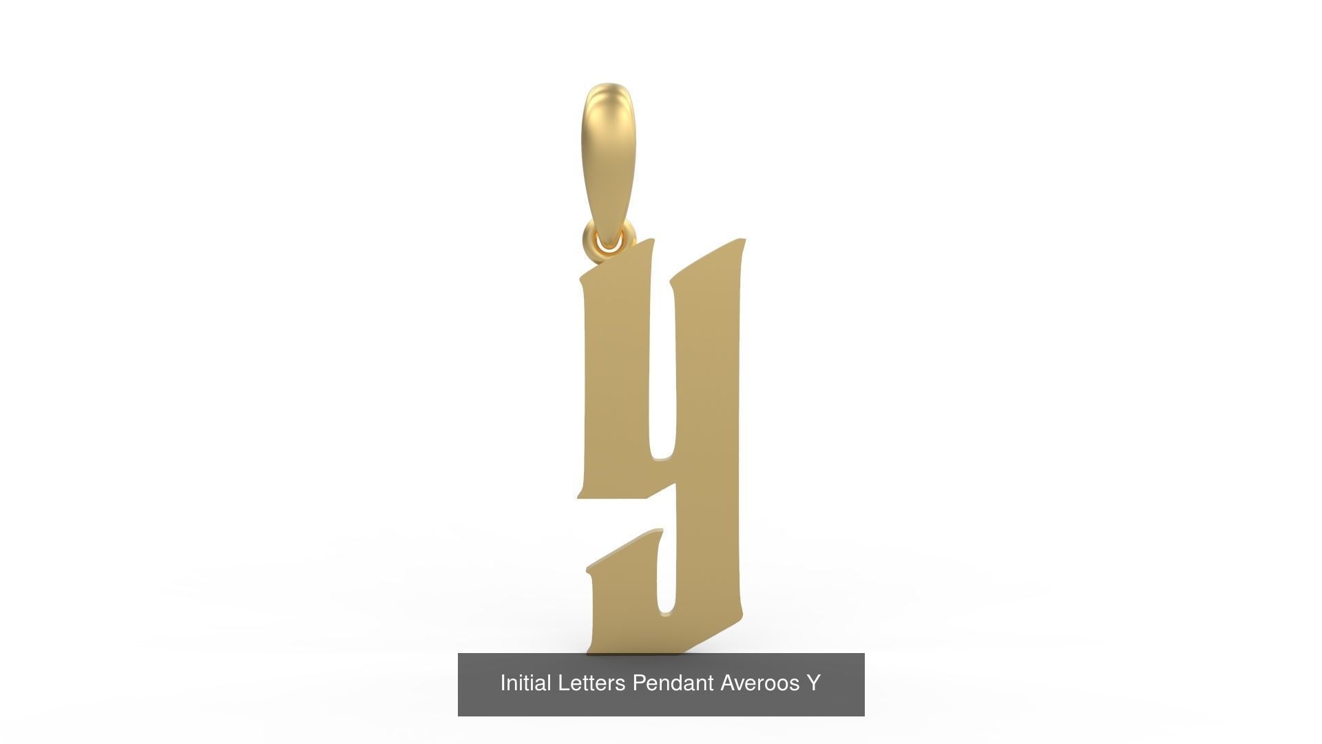 Initial Letters Pendant Alphabets Averoos 3D Model Collection_27