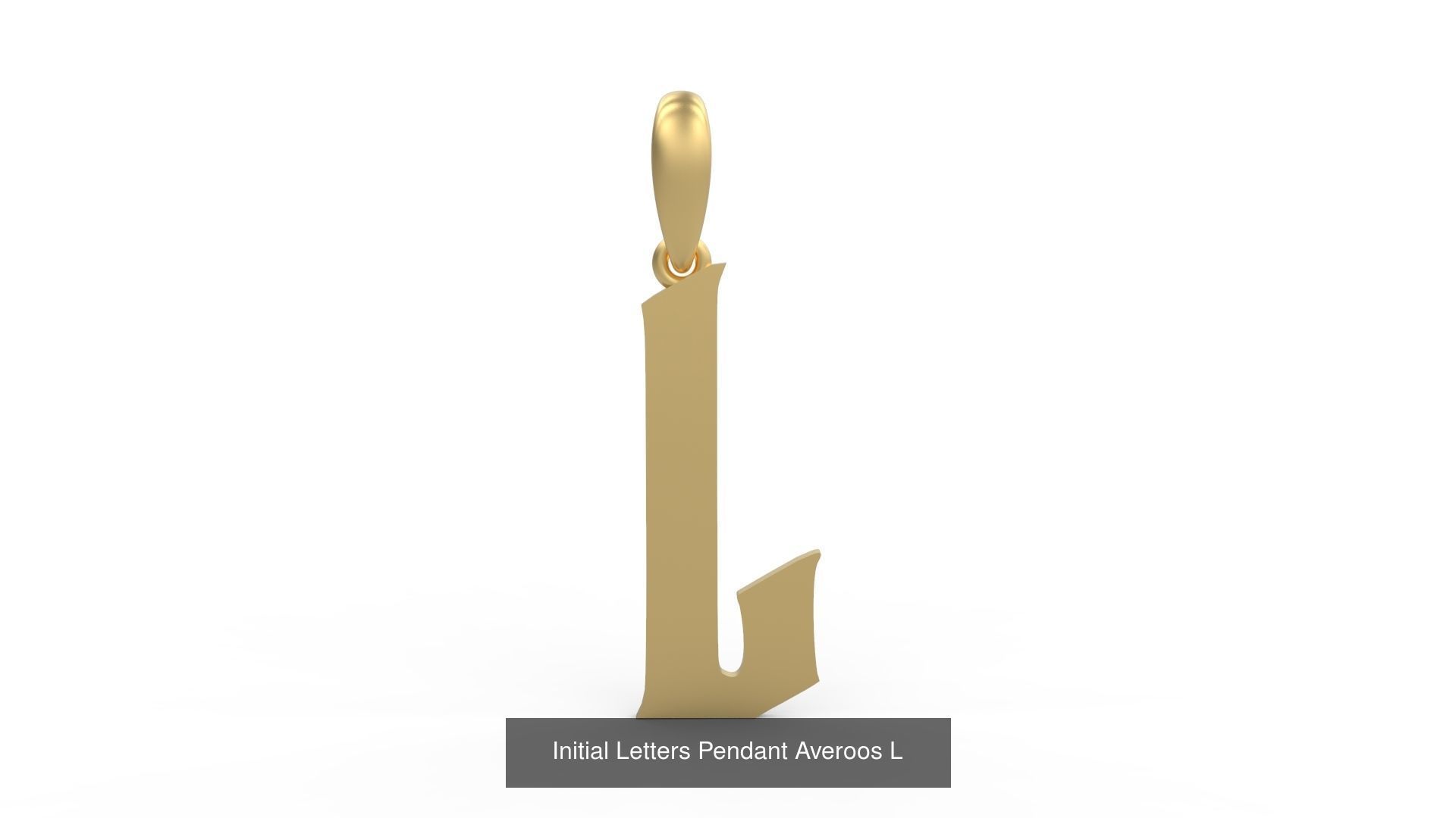 Initial Letters Pendant Alphabets Averoos 3D Model Collection_14