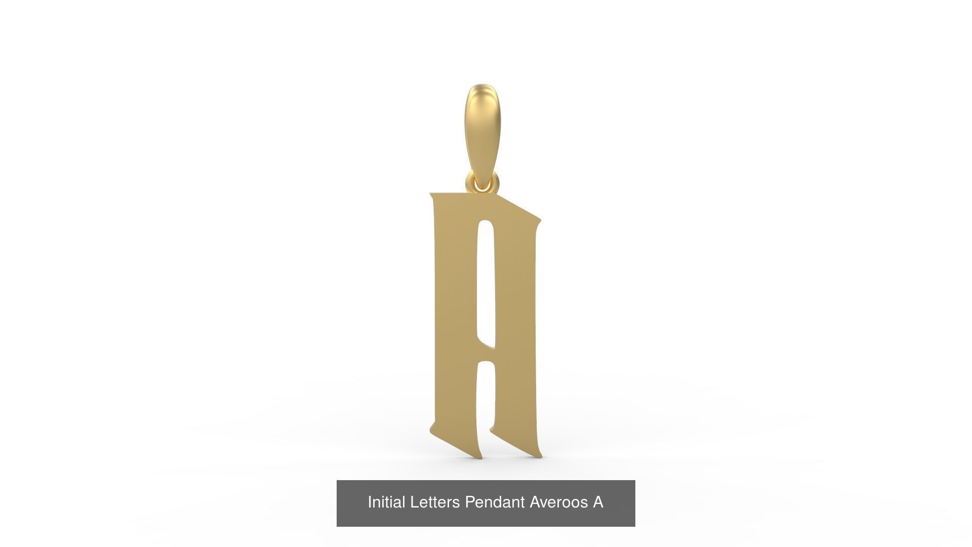 Initial Letters Pendant Alphabets Averoos 3D Model Collection_3