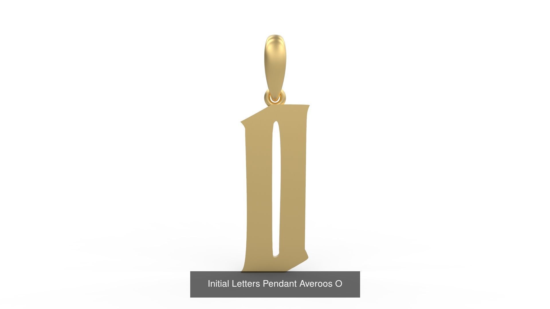 Initial Letters Pendant Alphabets Averoos 3D Model Collection_17