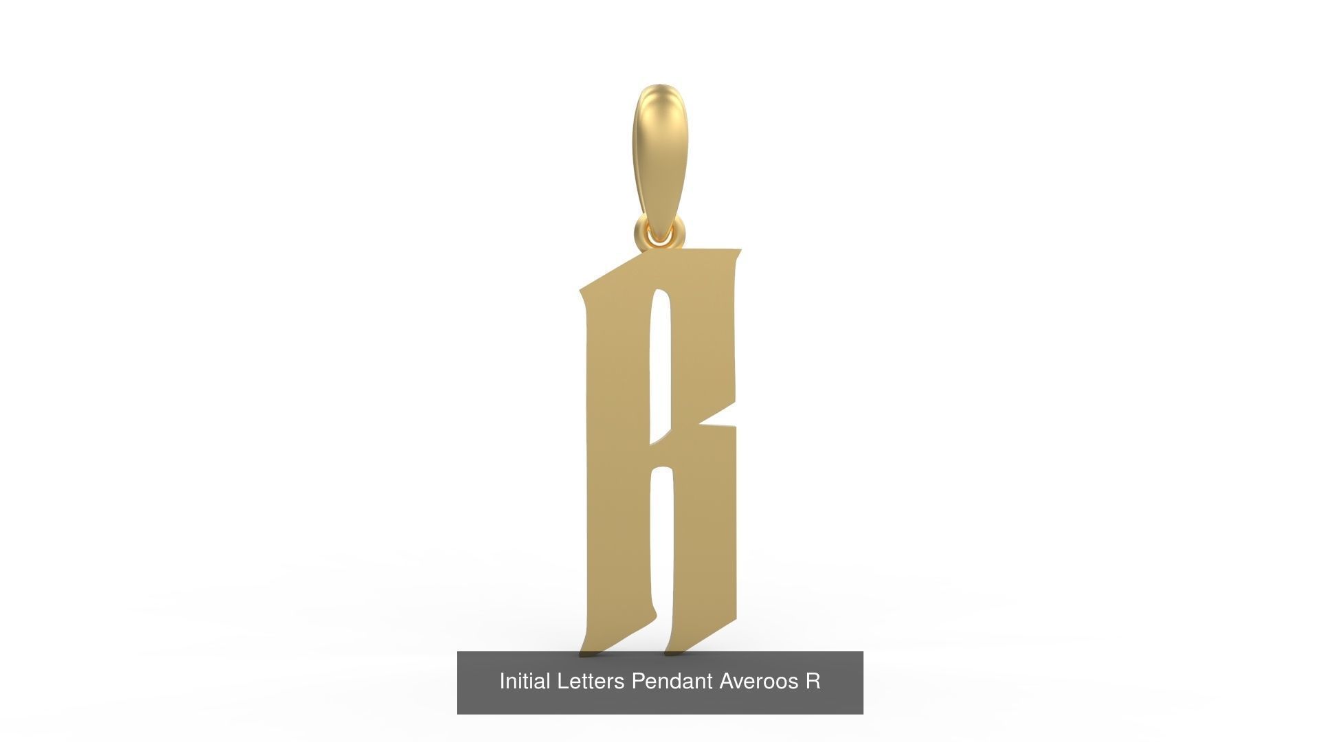 Initial Letters Pendant Alphabets Averoos 3D Model Collection_20