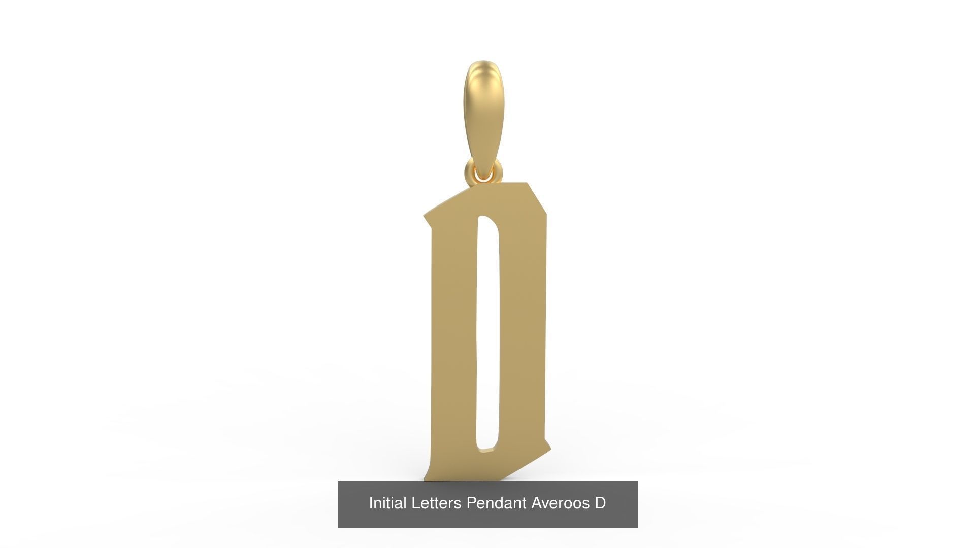 Initial Letters Pendant Alphabets Averoos 3D Model Collection_6