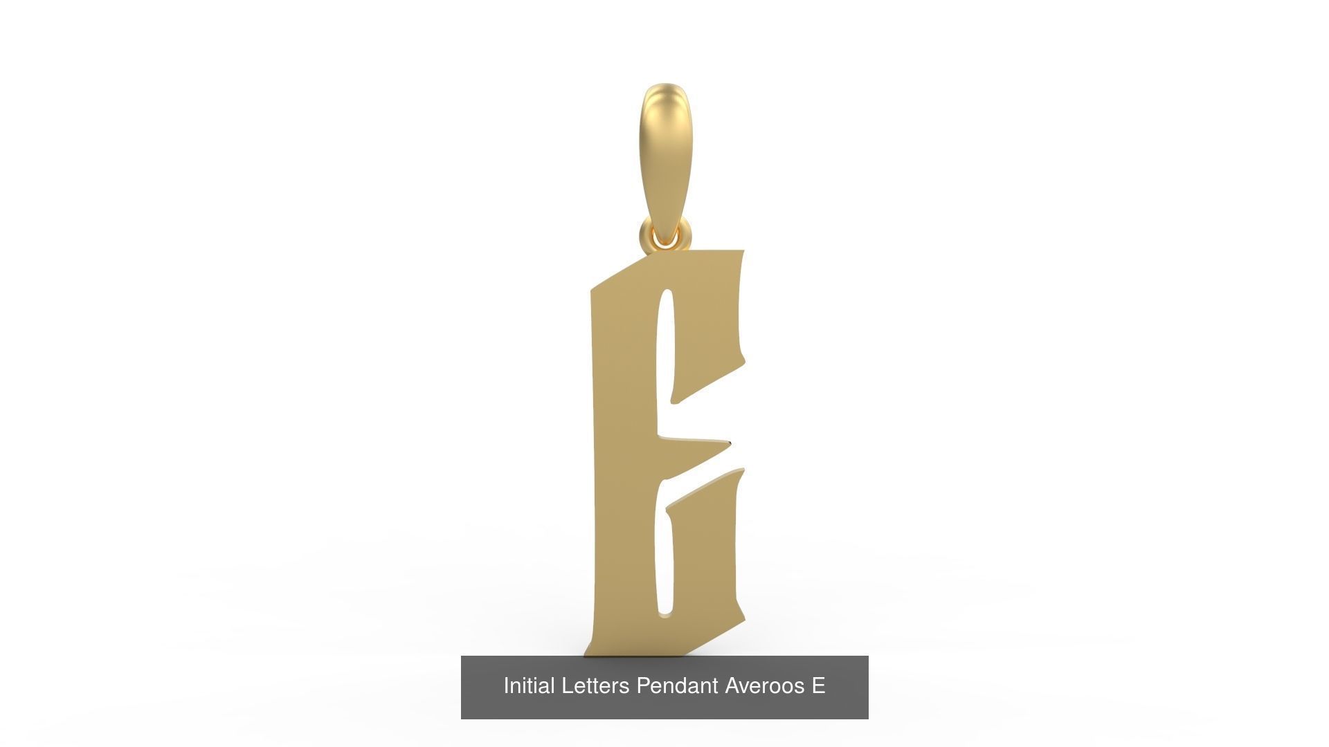 Initial Letters Pendant Alphabets Averoos 3D Model Collection_7