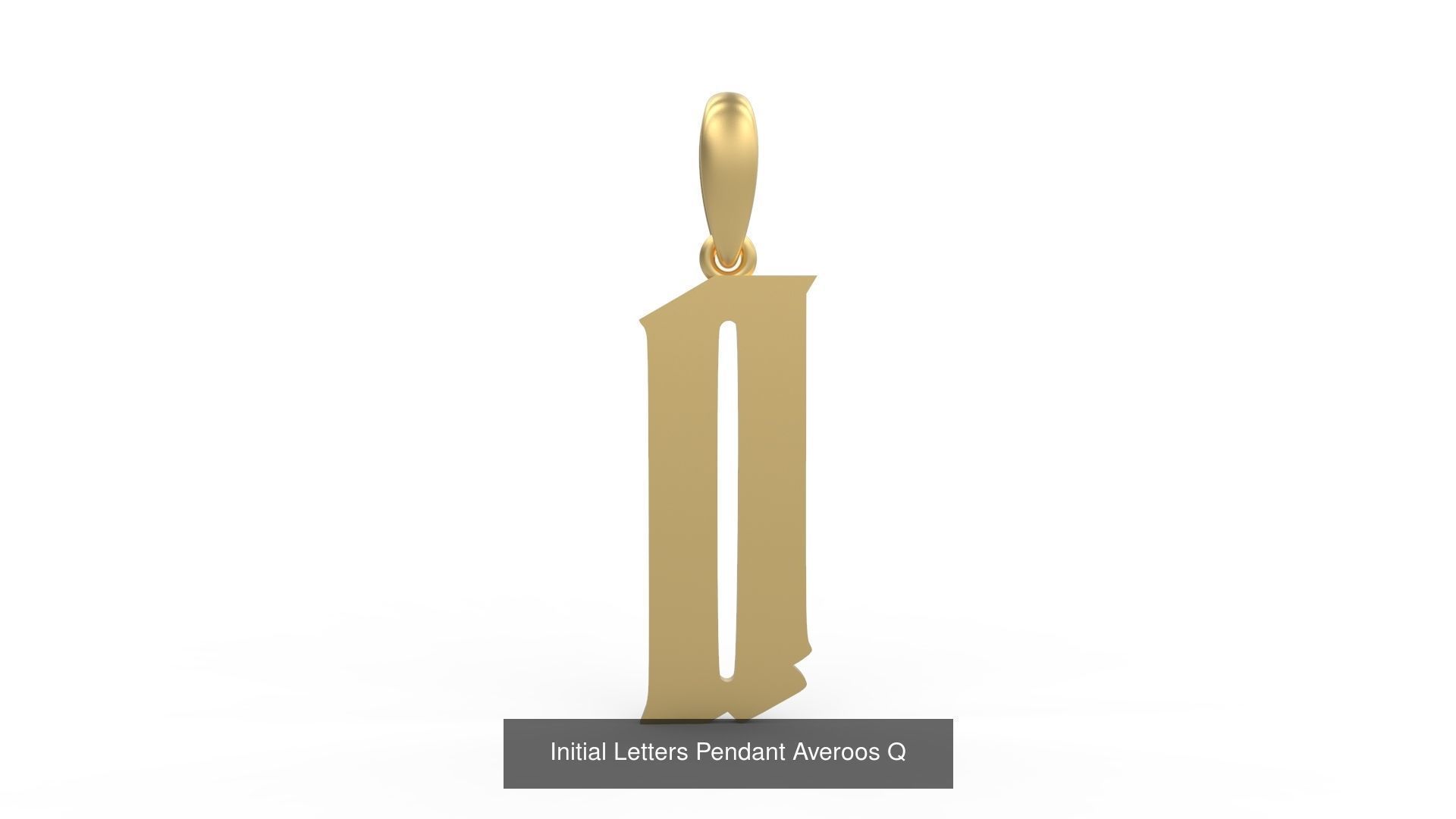 Initial Letters Pendant Alphabets Averoos 3D Model Collection_19