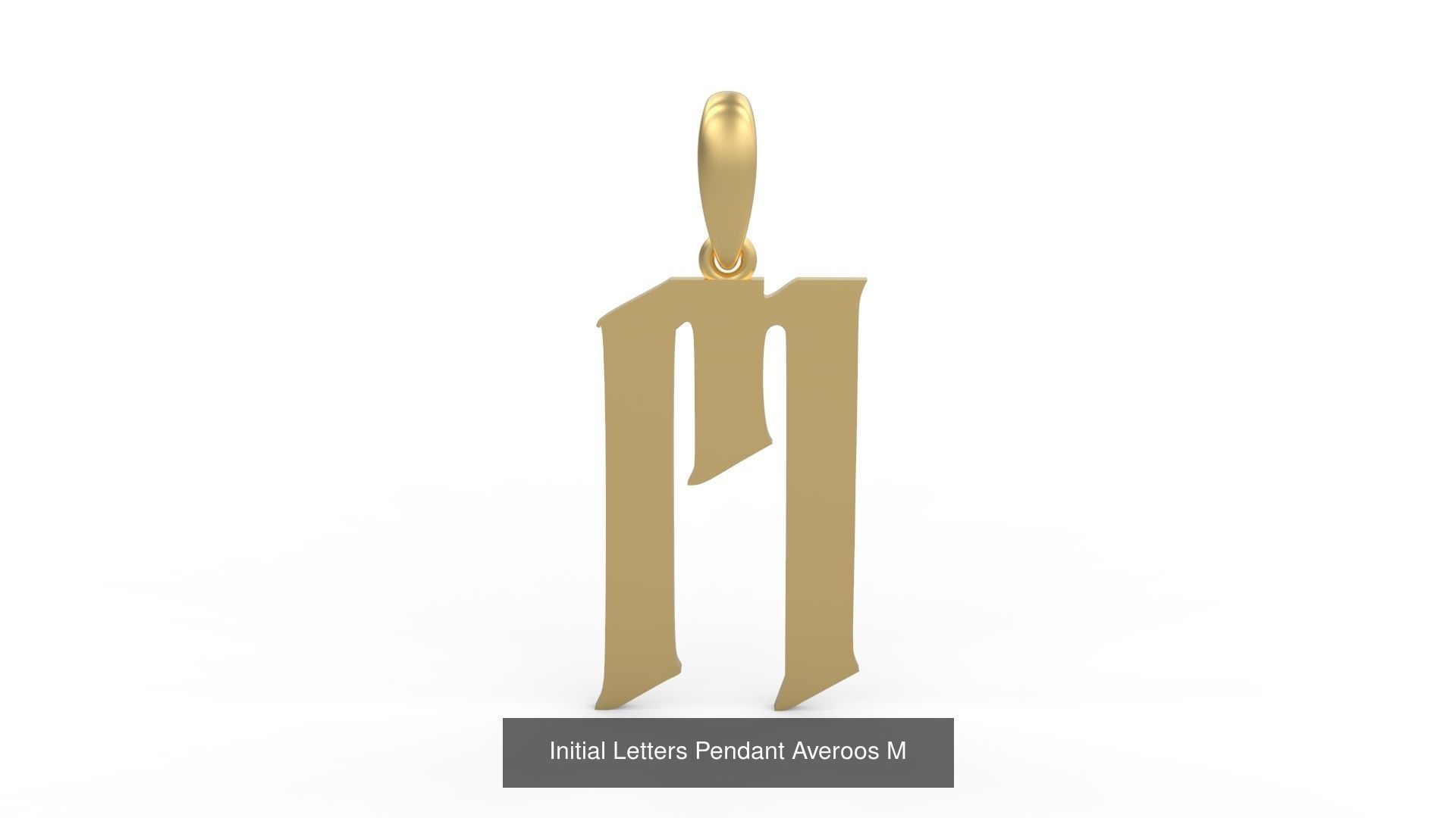 Initial Letters Pendant Alphabets Averoos 3D Model Collection_15