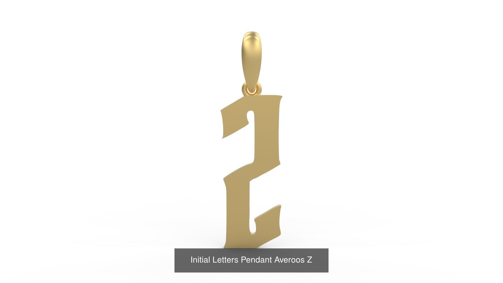 Initial Letters Pendant Alphabets Averoos 3D Model Collection_28