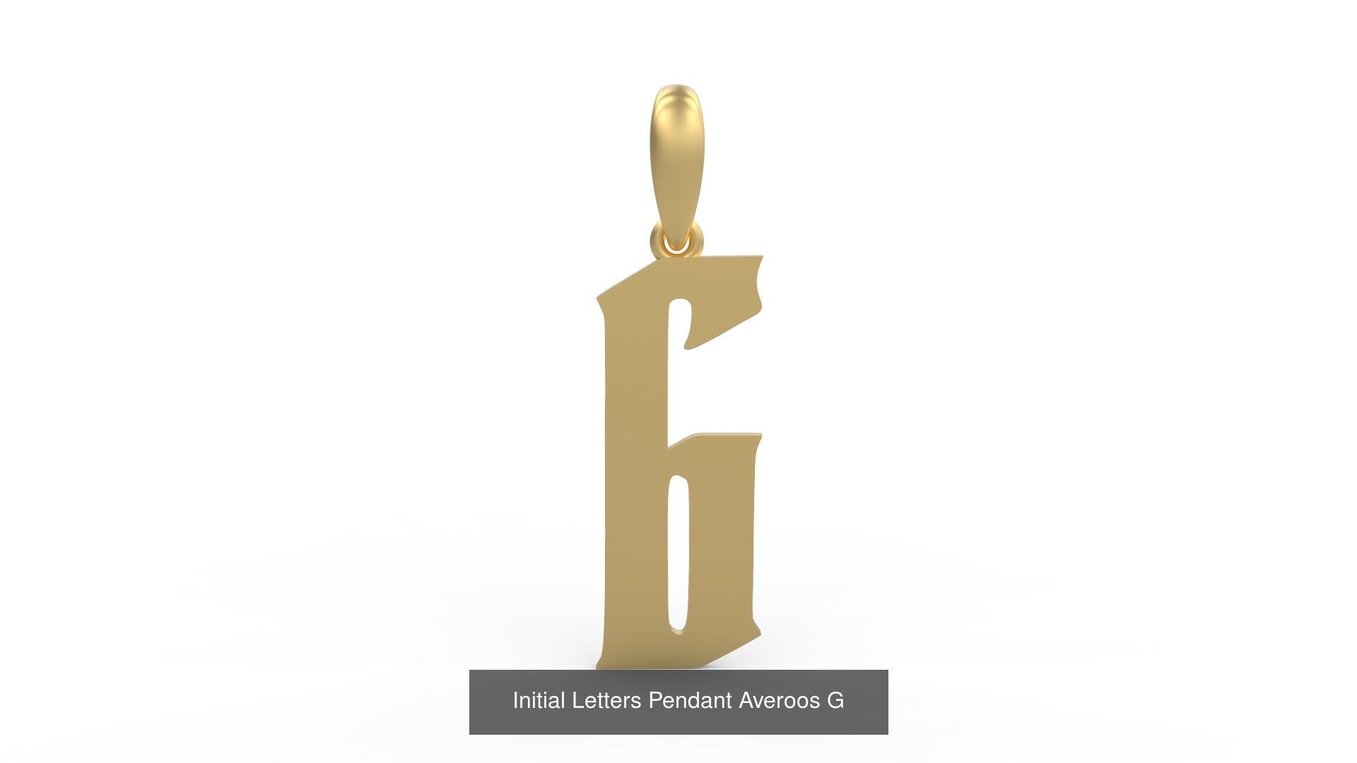 Initial Letters Pendant Alphabets Averoos 3D Model Collection_9