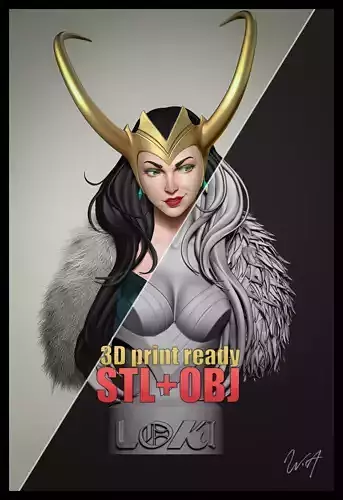 Ms Loki 3d bust