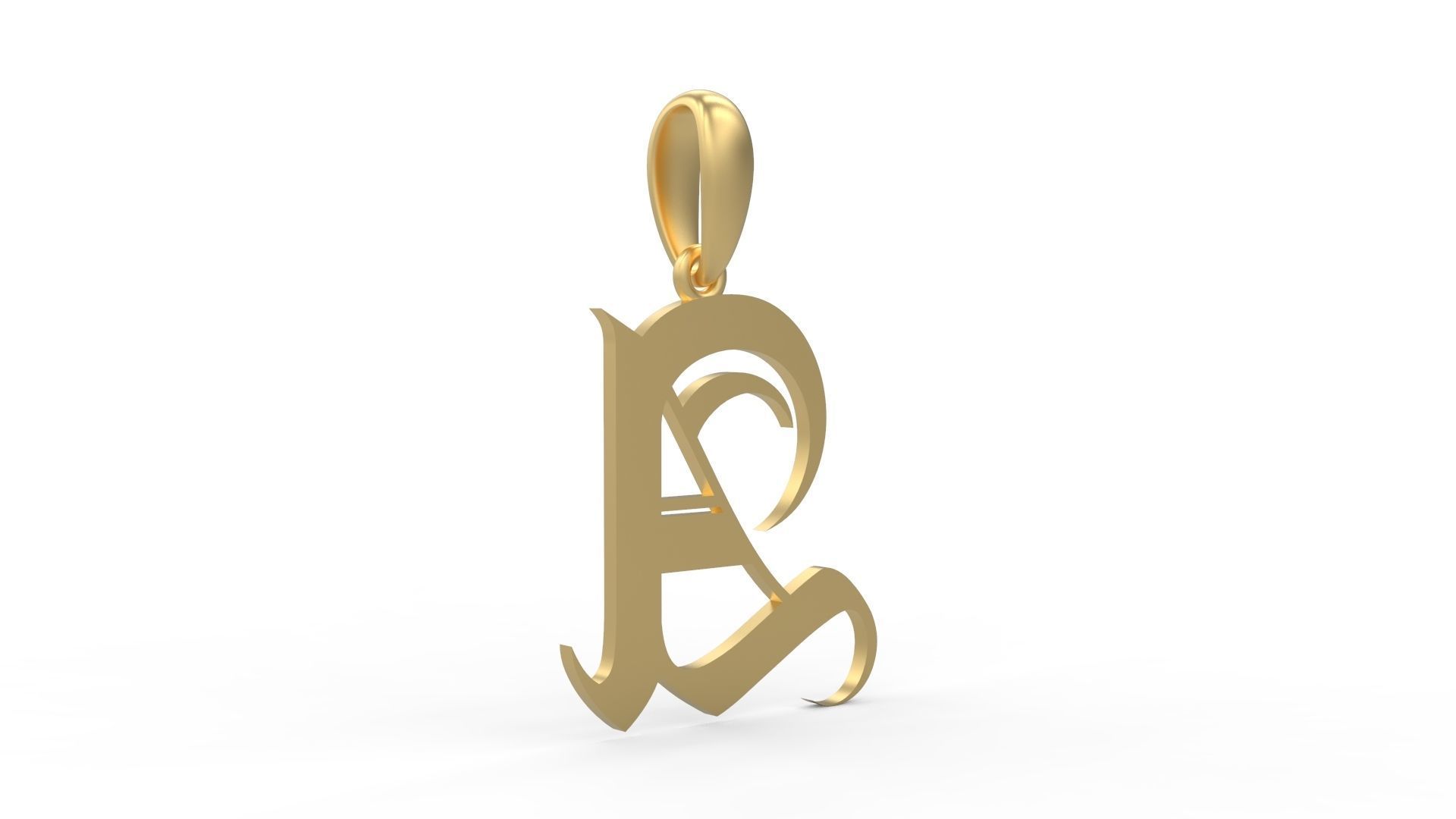 Initial Letters Pendant Avestrava Regular A 3D print model_3