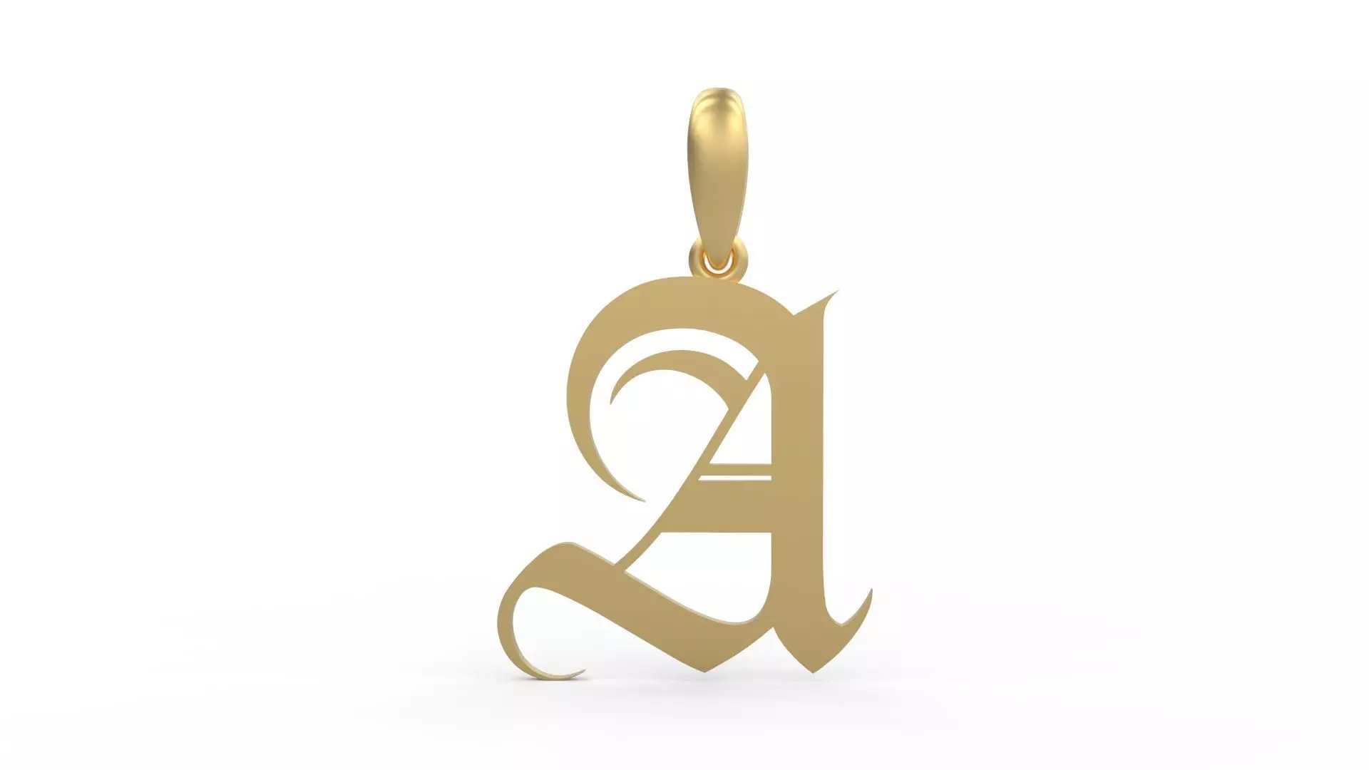 Initial Letters Pendant Avestrava Regular A 3D print model_0